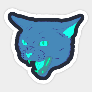 Vaporwave Cat - Slime Sticker